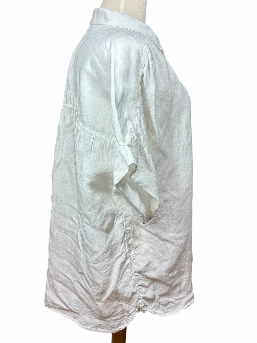 J. Crew Relaxed Fit Short Sleeve Baird McNutt Irish Linen Shirt Women's XL - Picture 5 of 10